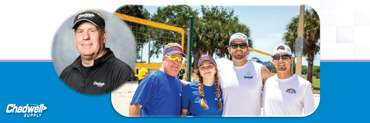 Shawn Scheffsky, Cecilia Wagner, Matt Neil, and Zack Johnson (TSM, Tampa) during a volleyball event.