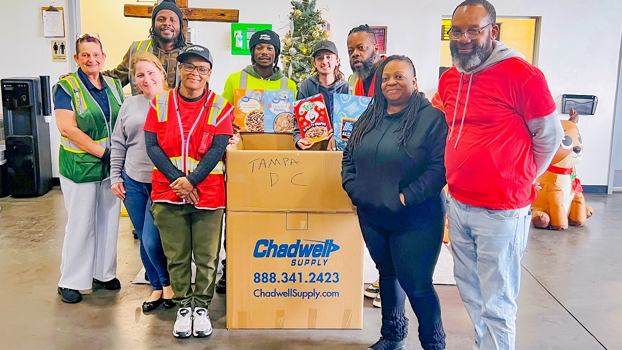 Company-wide food drive with Move For Hunger