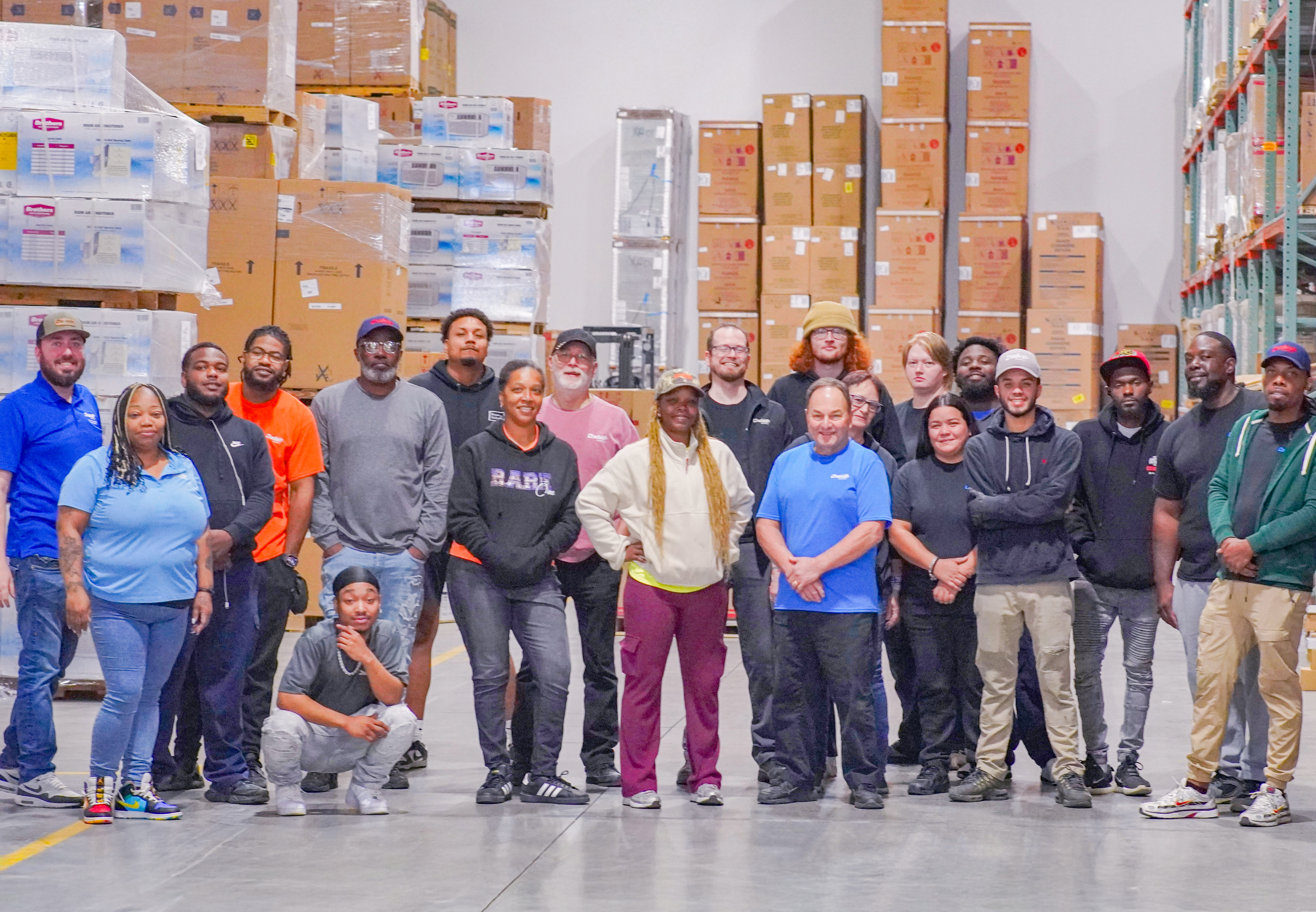 New Columbus branch team members serving as a DC hub for 7 branches