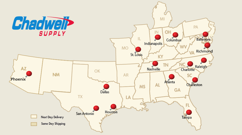 Chadwell Supply Warehouse Locations